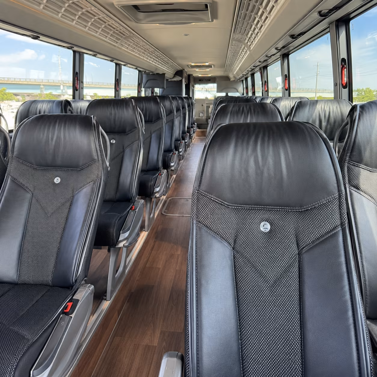 40-56 Passenger Charter Bus Inside