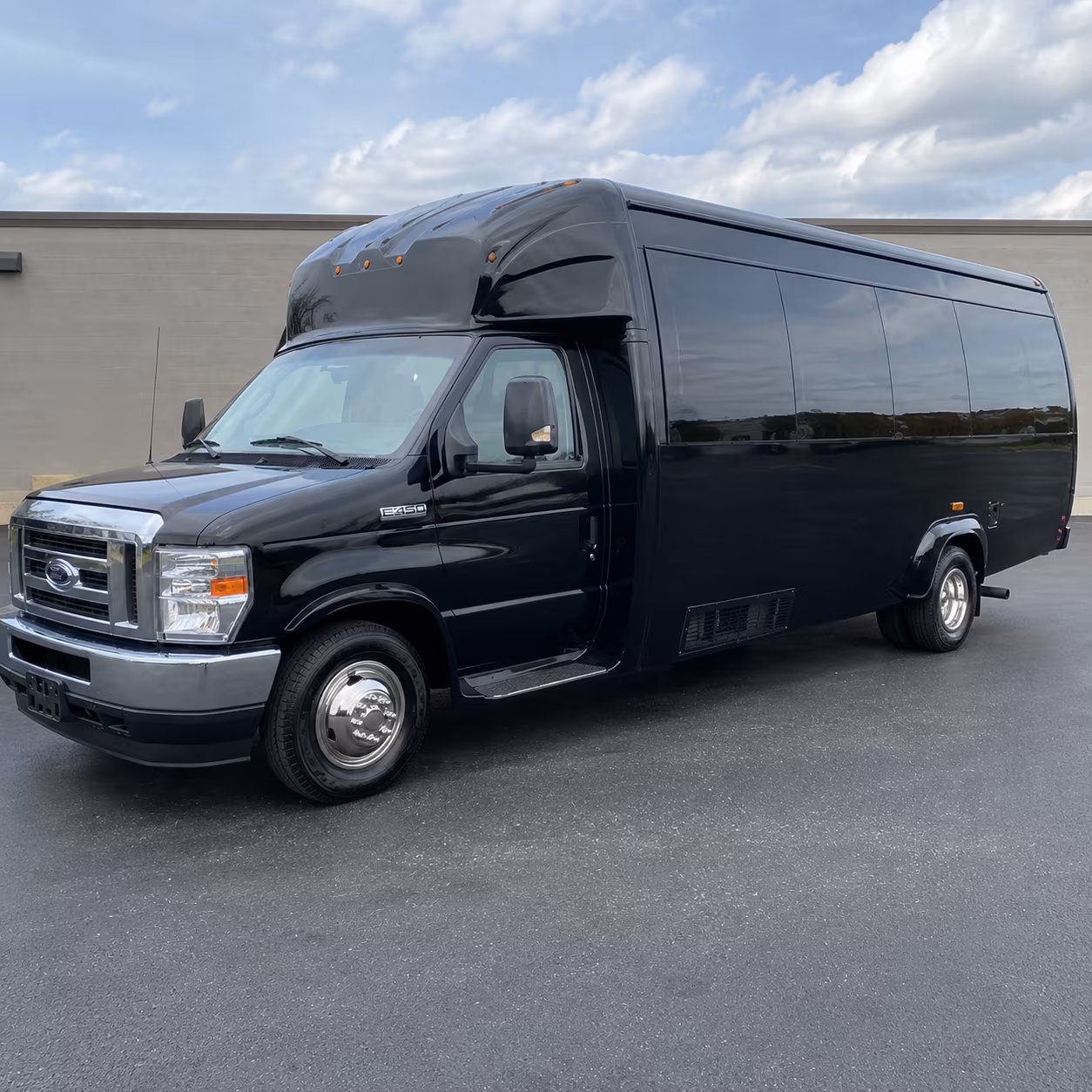 Passenger seating aboard a party bus rental serving Mesa