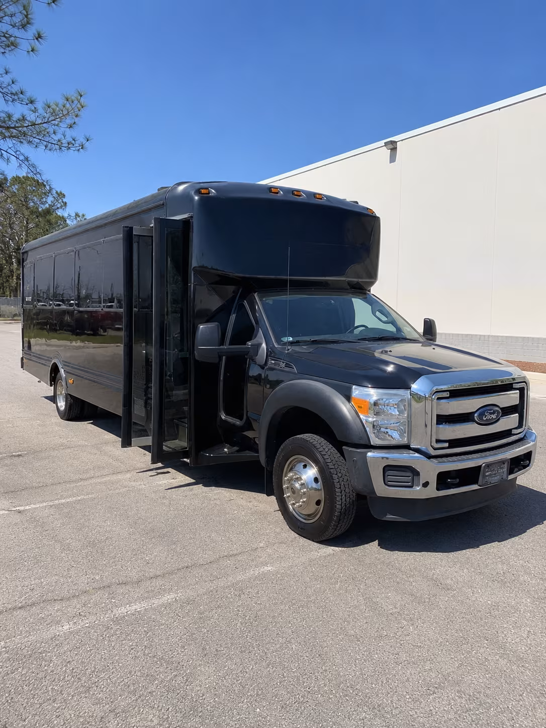 Interior of a party bus rental serving Mesa