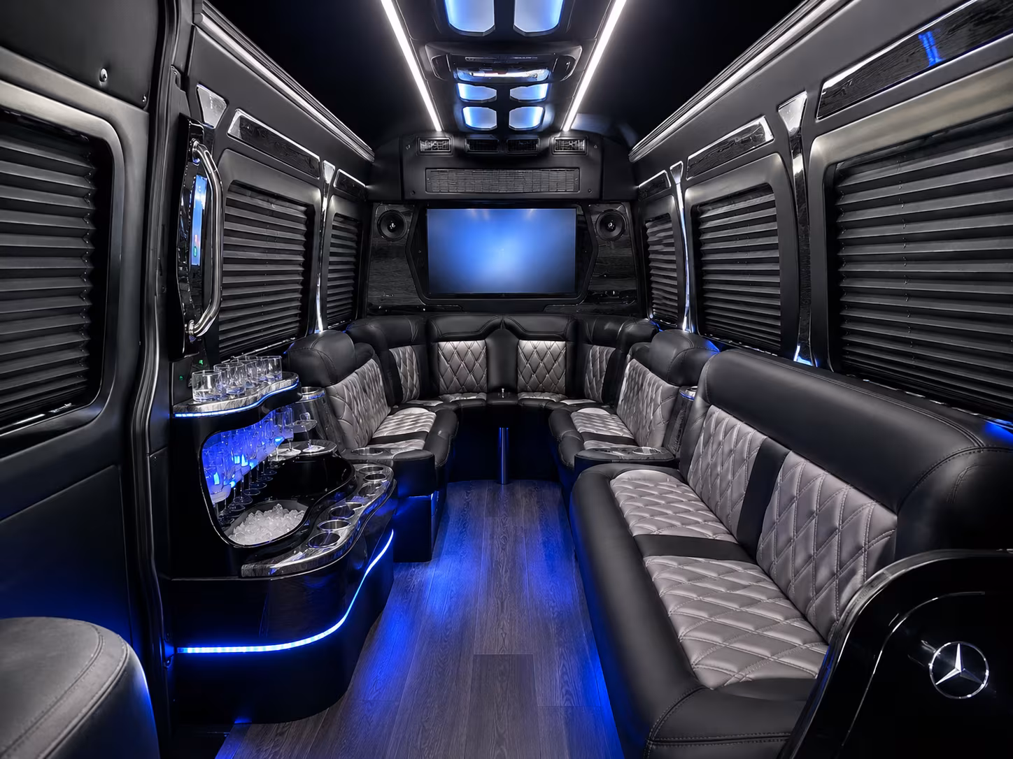 Mesa Corporate Transportation party bus exterior