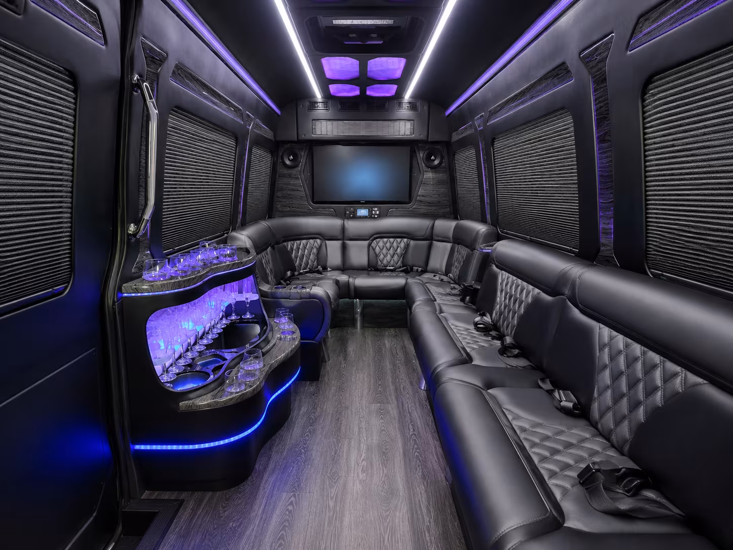 Mesa Corporate Transportation party bus exterior