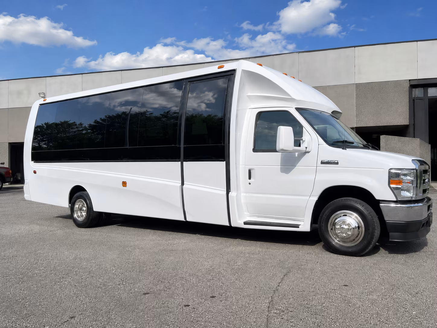 Mesa School Event Transportation party bus exterior
