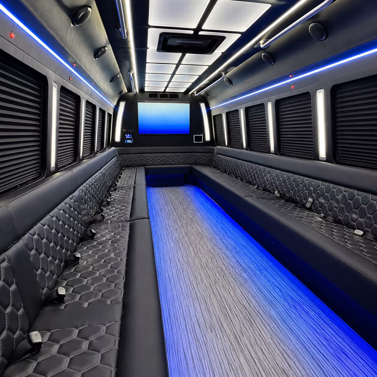 Mesa Wedding Transportation party bus exterior