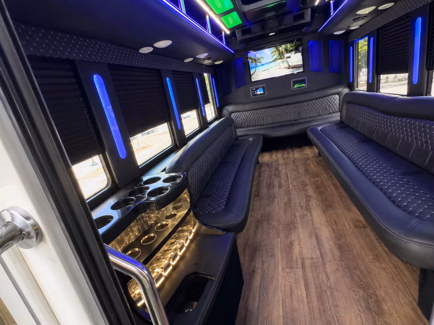 Mesa Wedding Transportation onboard seating