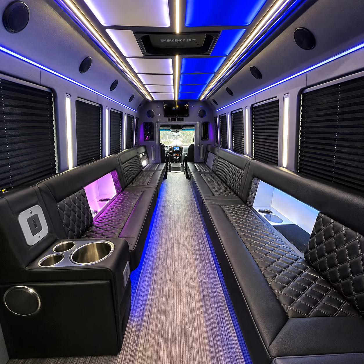 Mesa Winery Tour & Pub Crawl Transportation party bus interior