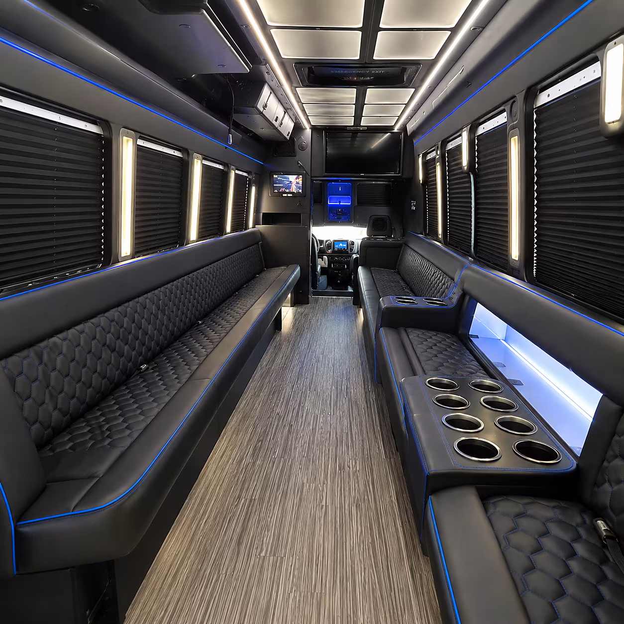 Mesa Winery Tour & Pub Crawl Transportation party bus interior
