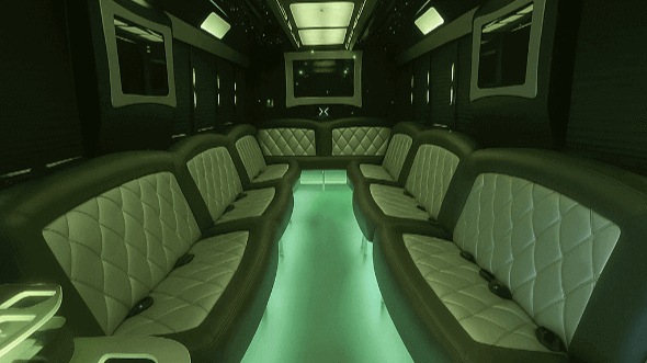 Interior of Charter Bus Company Maricopa's 20 Passenger Party Bus in Maricopa