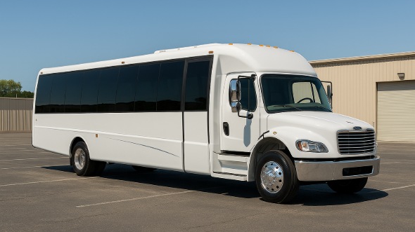 Exterior of Charter Bus Company San Tan Valley's 28 Passenger Party Bus in San Tan Valley