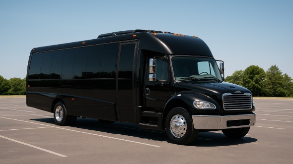 Exterior of Charter Bus Company Scottsdale's 28 Passenger Party Bus in Scottsdale