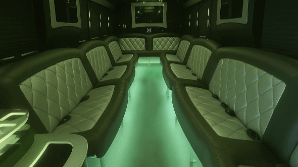 Interior of Charter Bus Company Phoenix's 30 Passenger Party Bus in Phoenix