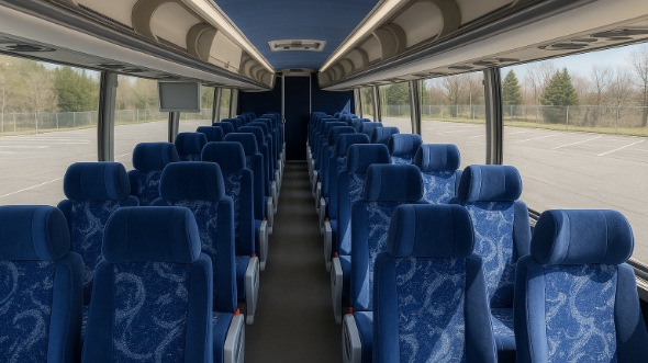 Interior of Charter Bus Company Mesa's 44 Passenger Charter Bus in Mesa