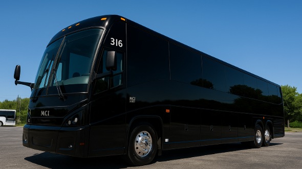 Exterior of Charter Bus Company Mesa's 46 Passenger Charter Bus in Mesa