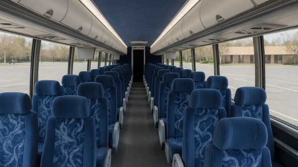 Interior of Charter Bus Company Mesa's 51 Passenger Charter Bus in Mesa
