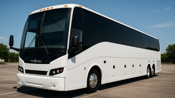 Exterior of Charter Bus Company Mesa's 56 Passenger Charter Bus in Mesa