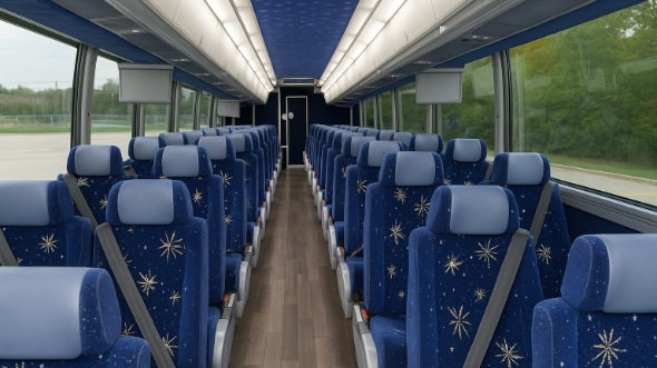 Interior of Charter Bus Company Mesa's ADA Charter Bus in Mesa