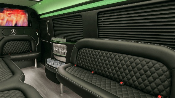 mesa 14 passenger sprinter limousine inside